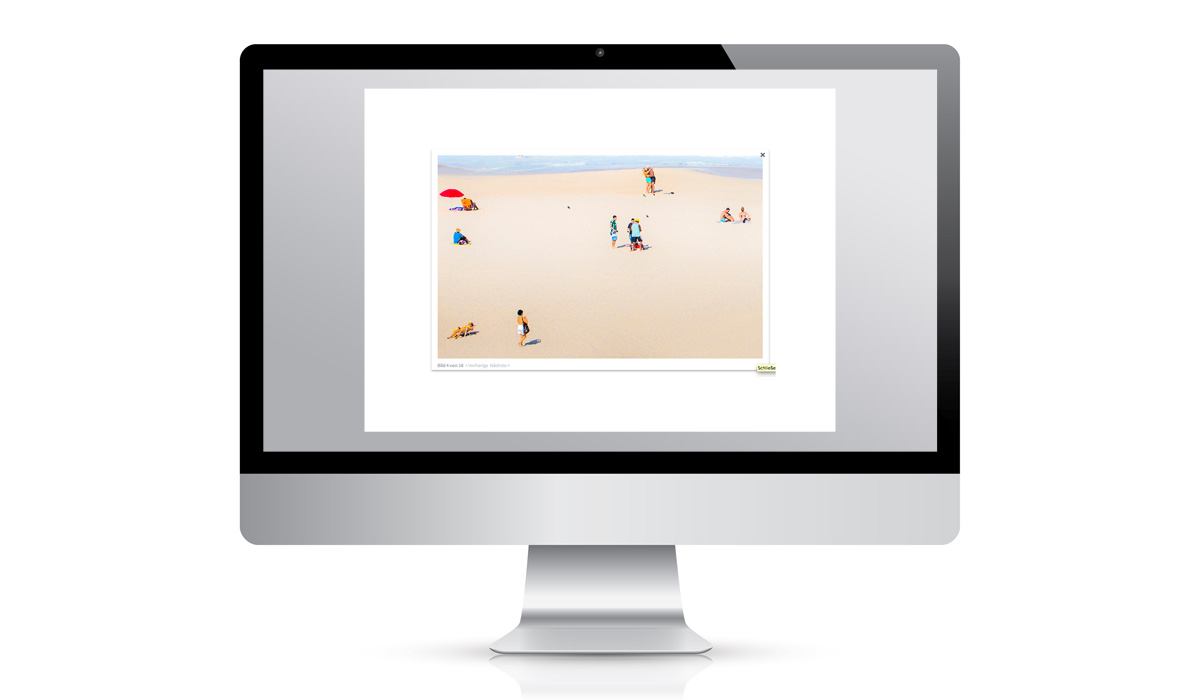 Bildergalerie Webdesign für Responsive Website